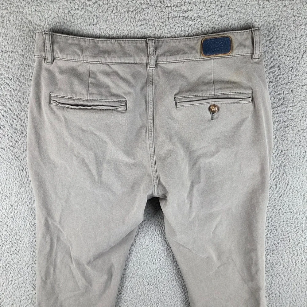 Mugsy Pants Mens 32x30 Gray Damens Chinos Stretch Straight‎ Comfort K4PNDA